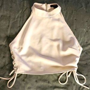 White crop top